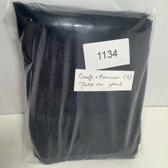 Girlfriend Pull On Mid Rise Jeans Blue Straight Stretch Women 6 Croft & Barrow - Picture 11 of 11